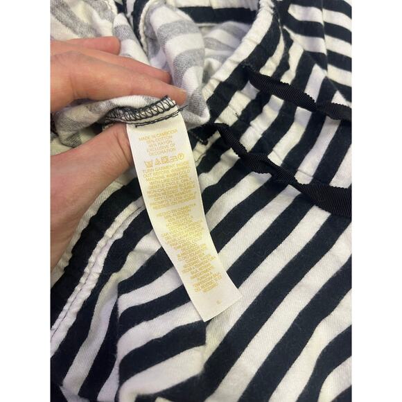 Kate Spade Black/White Stripe Long Pajama‎ Set, Women’s XL Cotton/Rayon Soft - Picture 12 of 13